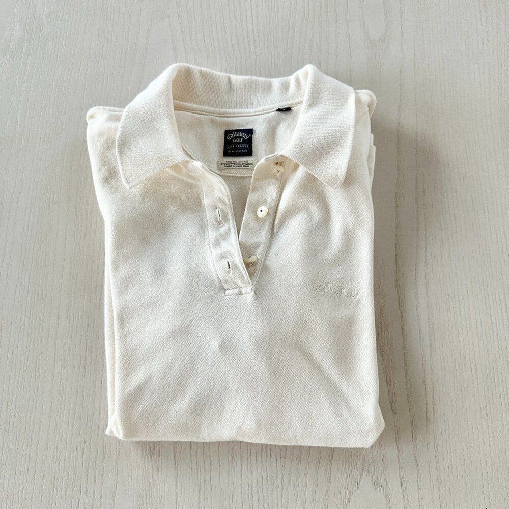 Vintage Cream Callaway Golf Polo